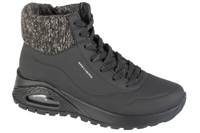 Winterschuhe Damen, Skechers Uno Rugged - Darling, Schwarz