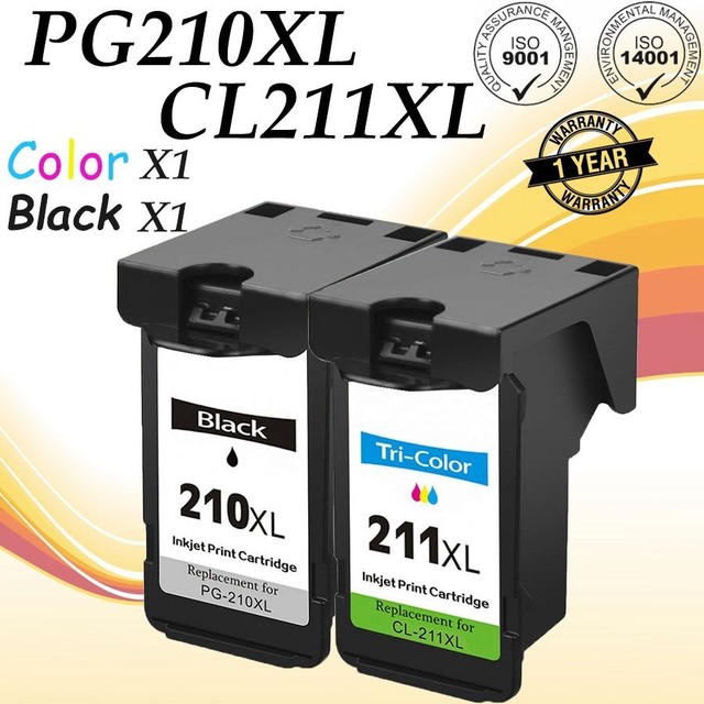 2 Pack Ink Cartridge For Canon PG-210XL CL-211XL PIXMA MX320 MX330 MX240 Printer | eBay