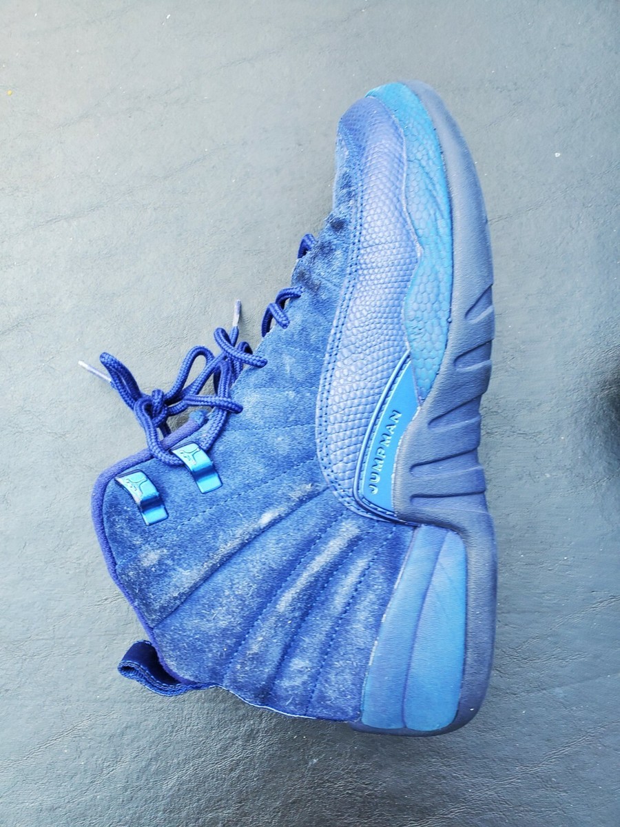 Nike Air Jordan 12 Retro BG Deep Royal Blue Suede 153265-400