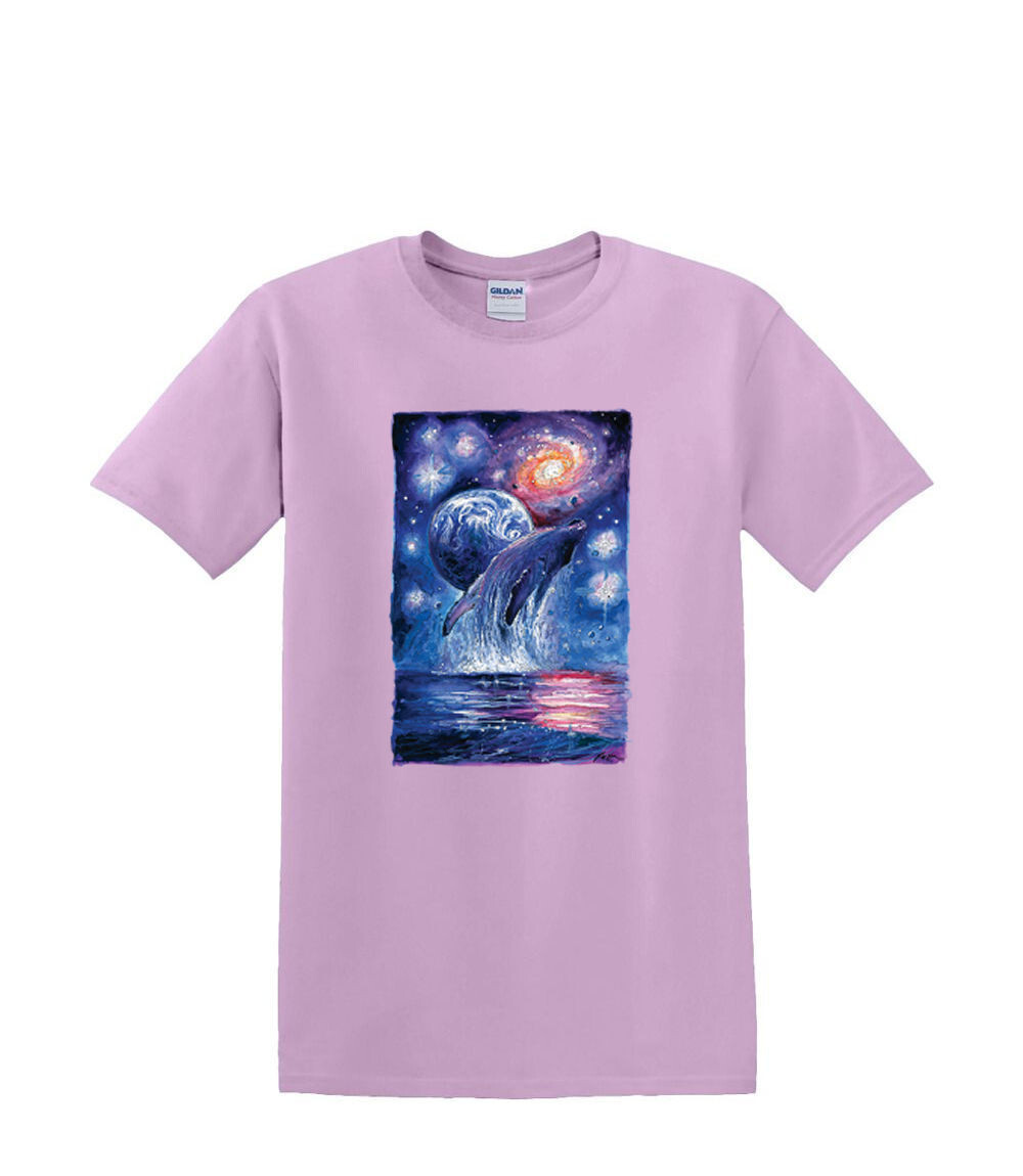 ALTRA T Shirt dalla S alla 2XL 3XL COSMIC WHALE Space Breaking Divertente Adulto