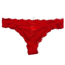 NWT AERIE Thong Sz M-L Red Lace