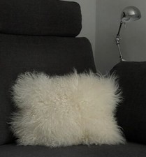 Lammfellkissen 30 x 40 cm Zoeppritz Explode Tibet Lamm weiß mit org. Füllung