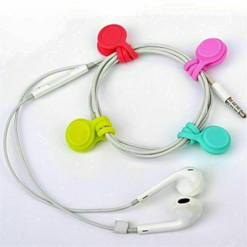 10Pcs Magnetic Tie Cable Organiser Headphone Earphone Cord Winder Holder Clip AU - Picture 8 of 12