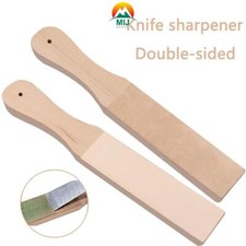 Double Sided Leather Strop Board Sharpening Paste Metal Polishing Sanding Block