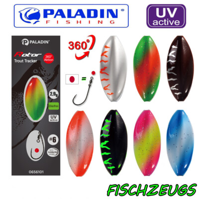 Paladin Trout Tracker Durchlaufblinker Inliner Spoon Maruto Spezialhaken Forelle