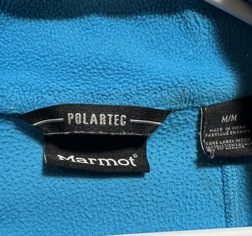 Women's Marmot Polar Tec  Blue Full Zip Fleece Jacket Size MEDIUM