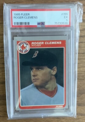 1985 Fleer Roger Clemens Baseball Card #155 PSA 5 Boston Red Sox | eBay