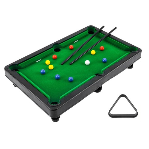 Educational Mini Pool Table Game Set Develop Hand Eye Coordination and
