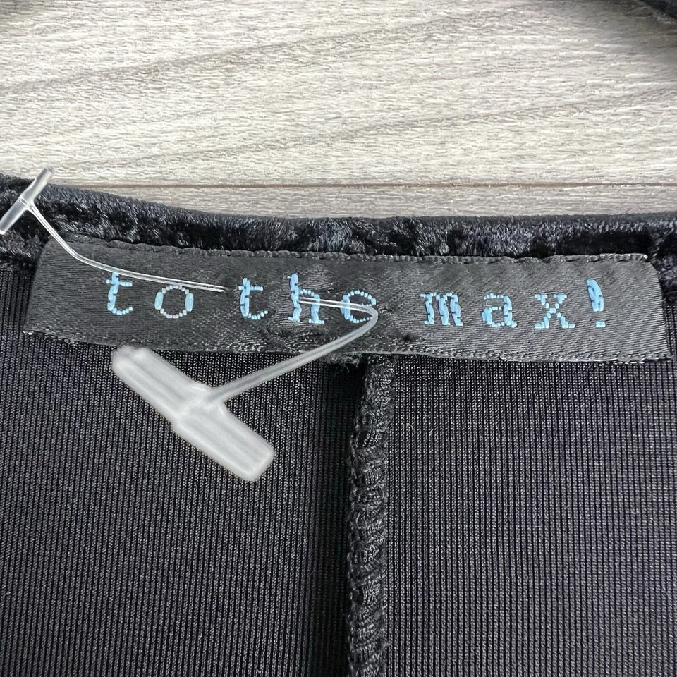 Vestido de cóctel To the Max para mujer S negro terciopelo cuello en V bruja steampunk gótico Foto 3 de 4