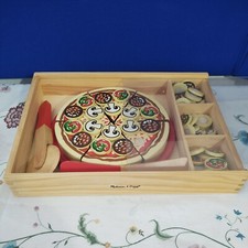 Melissa And Doug Pizza Party Playset  167, 62 pieces plus box and cover