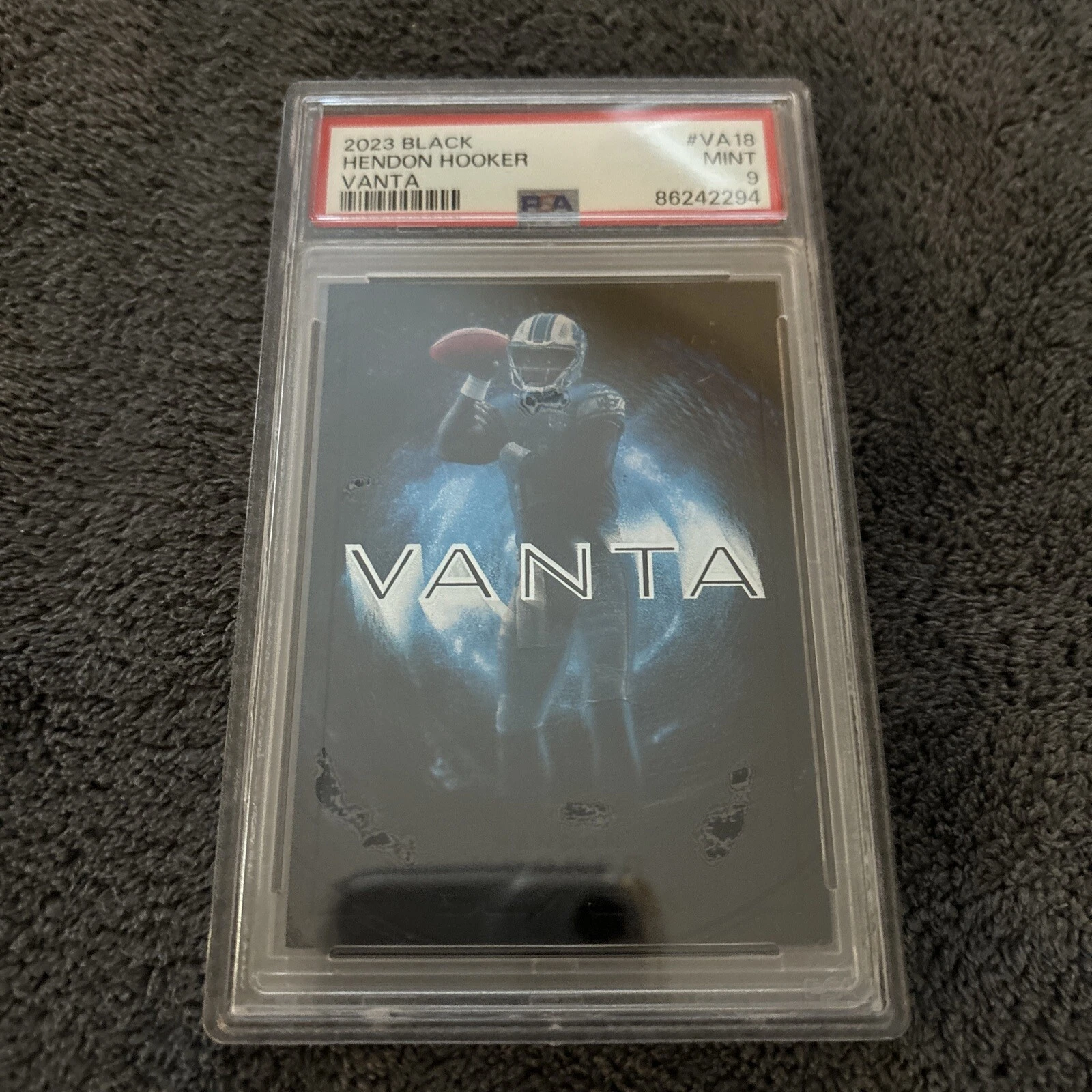 Hendon Hooker Panini Black Vanta #VA18 Base
