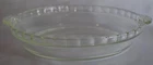 Vintage Pyrex #229 Pie Plate Scalloped Fluted Edge 9-1/2 inch USA Clear Glass