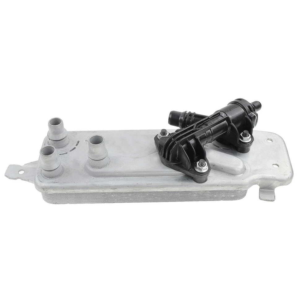 Intercambiador de calor enfriador de aceite de transmisión automática con termostato para BMW 740Li 760Li Foto 4 de 4