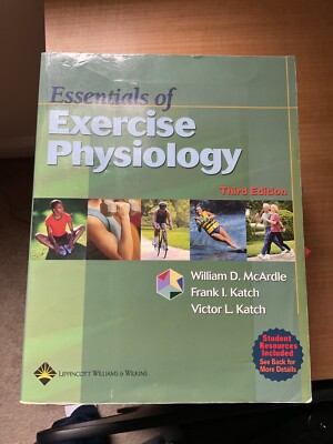 ESSENTIALS OF EXERCISE PHYSIOLOGY By Mcardle Bs William D. M.ed & Frank Katch VG