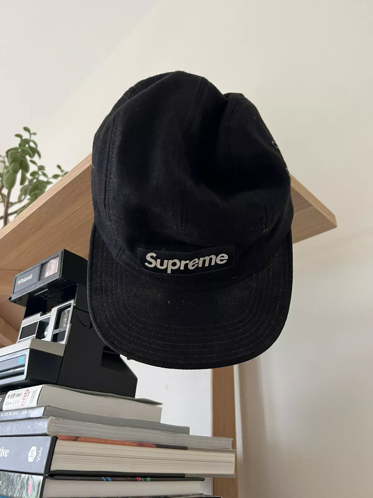 Chapeau de camp en laine SUPREME Loro Piana chef d'œuvre casquette boîte noire logo réglable
