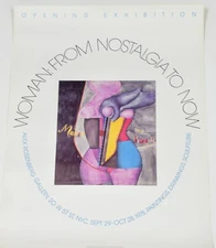 "Marilyn Was Here, 1967" Richard Lindner Vintage 1978 NYC Art Exhibition Poster