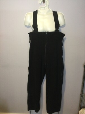 NWT  USGI POLARTEC FLEECE COLD WEATHER OVERALLS   MEDIUM SHORT REG   BLACK