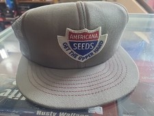 Vintage Americana Seeds K Brand Trucker Hat Farmer Snapback