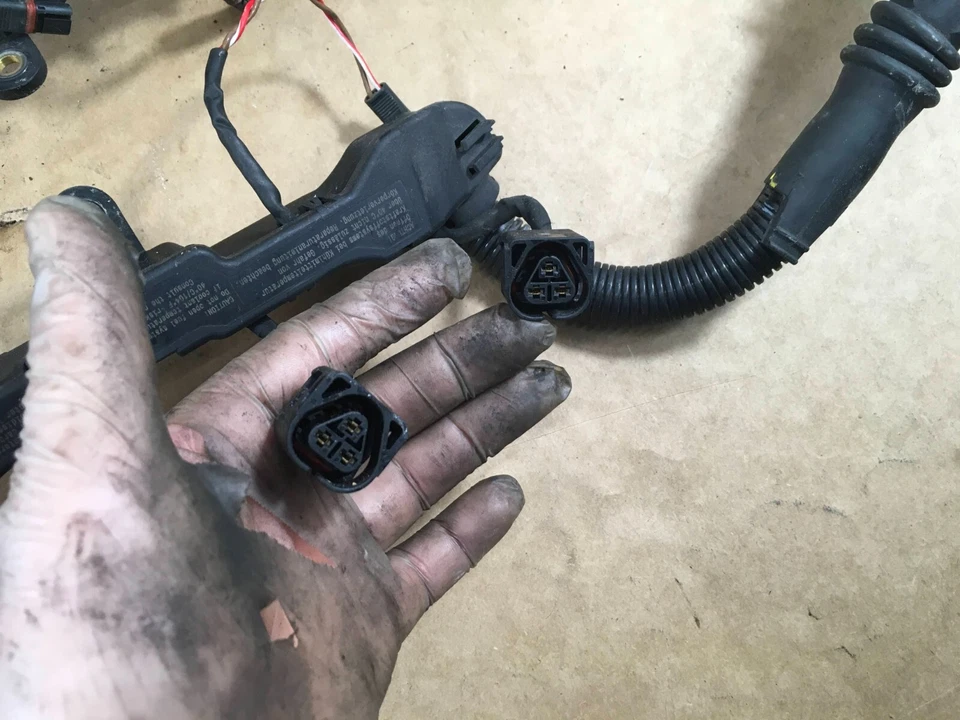 BMW X5 X6 2007-2015 válvula de inyección de combustible inyector cable arnés OEM Foto 4 de 4