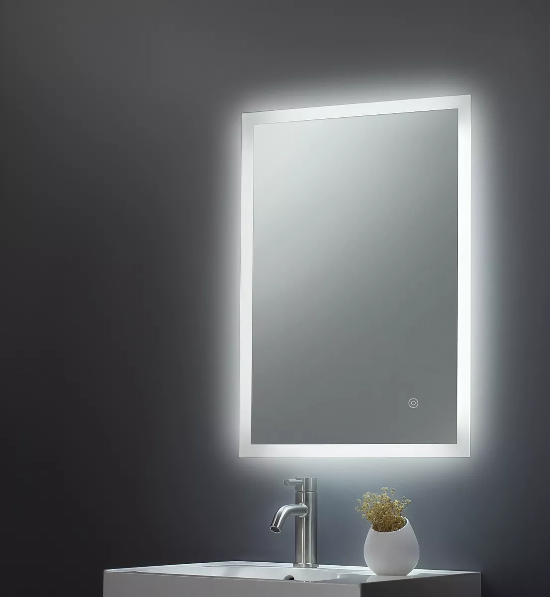 NOA 800 x 600 LED Illuminated Bathroom Mirror with Demister pad
