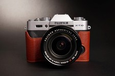 Genuine Real Leather Half Camera Case Bag Cover for FUJIFILM XT20 XT10
