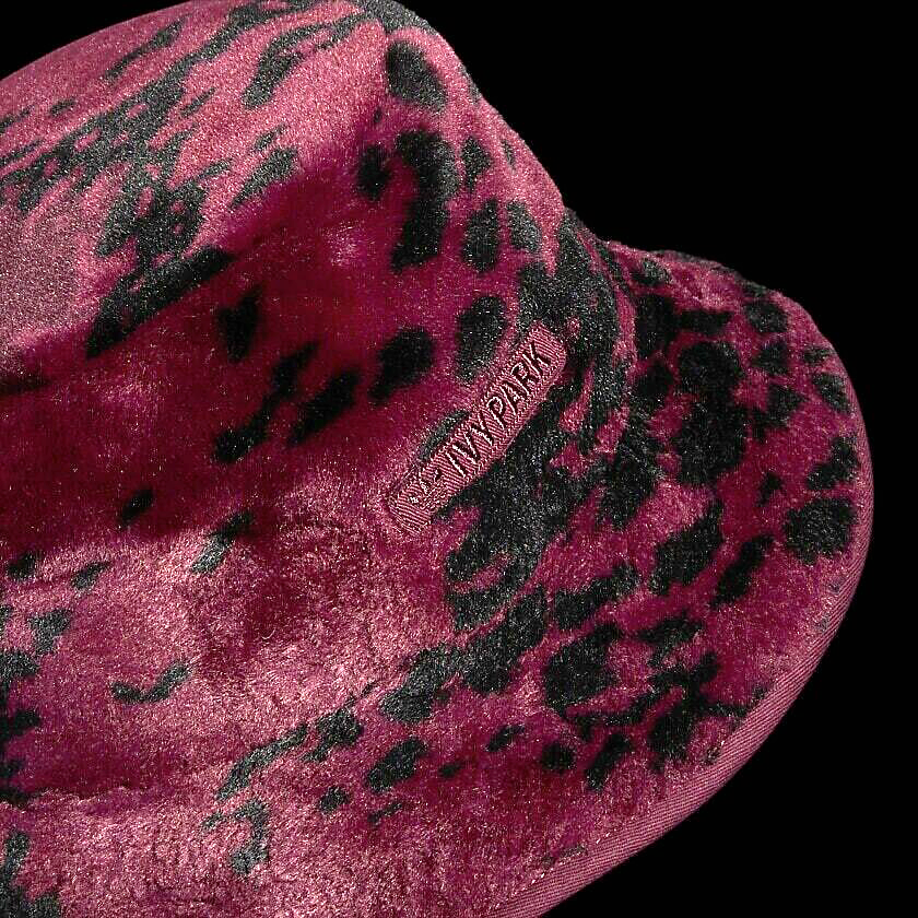 Adidas X IVY PARK Printed Faux Fur Reversible Bucket Hat  display picture 3