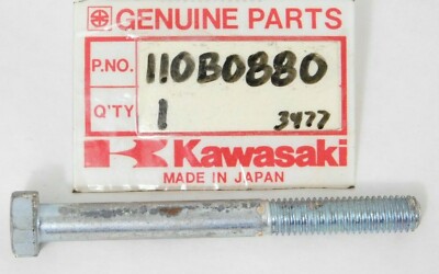 1 NEW Genuine Kawasaki 8x80 Hex Head Bolt Factory OEM Hardware