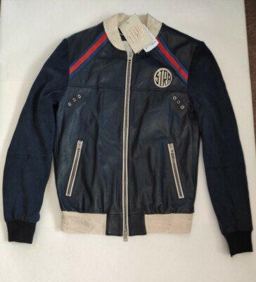  S.T.R.A. Strodel&Jäger Bomber Jacke Echtleder Gr.M. Neu mit Etikett.