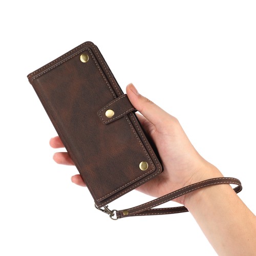 Crossbody With Strap Card Wallet Holder Bag Flip PU Leather Case Cover For Phone - Picture 29 of 33
