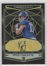 2018 Panini Obsidian Rookie Electric Etch Yellow 3/10 Kyle Lauletta Auto s3g