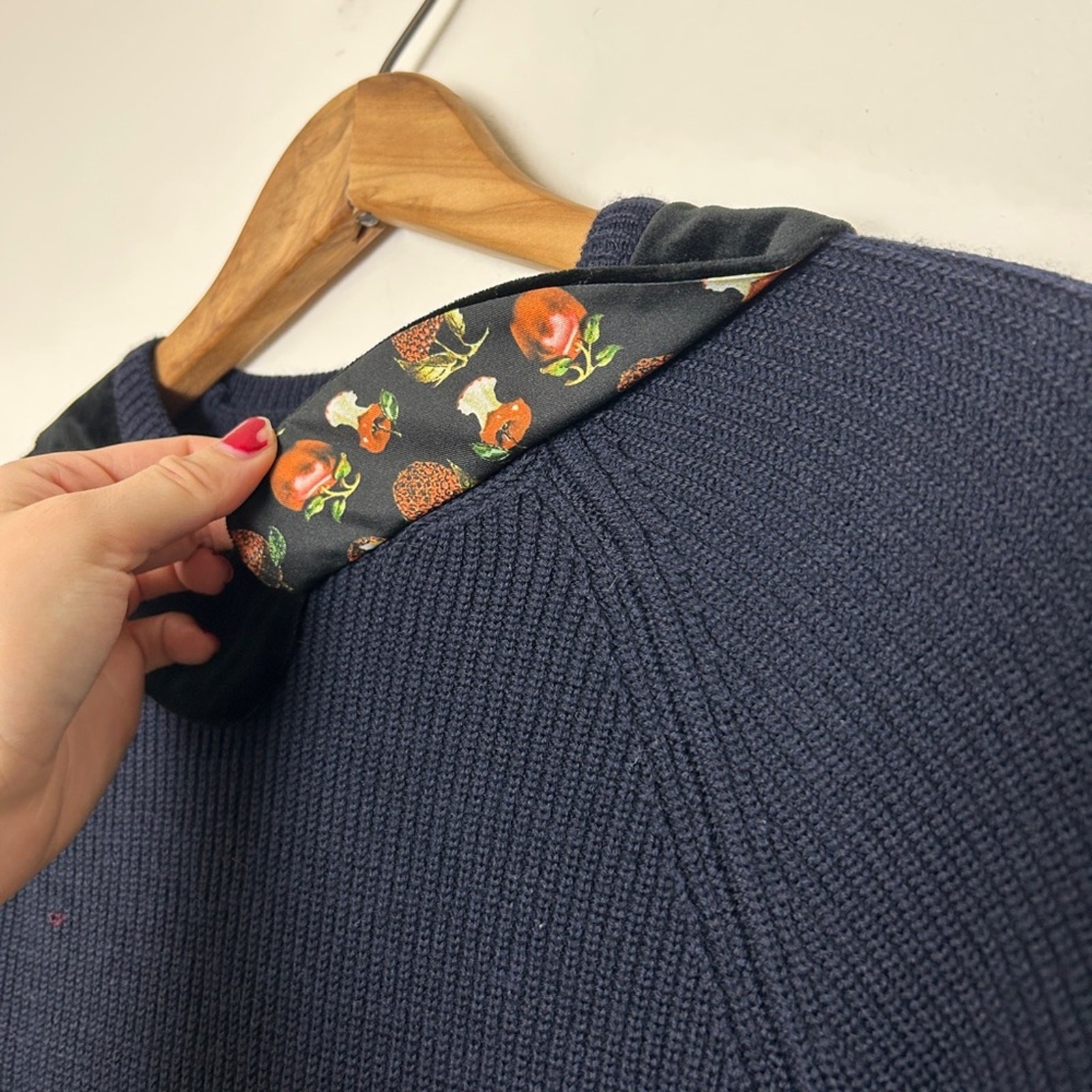 Red Valentino Blue Wool Peter Pan Collar Mini Dress thumbnail 4