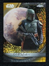 2025 Star Wars Chrome Hyperspace Gold Galactic Dust Refractor 28/50 Boba Fett