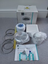 HIB TURBO CEILING EXTRACTOR FAN CHROME 33600 BATHROOM FAN MEDIUM BATHROOM-UNUSED