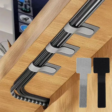 20pcs Reusable Cable Ties Self Adhesive Cord Organizer Adjustable Desk Straps