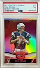 New Listing2011 TOPPS PLATINUM TOM BRADY RED REFRACTOR PSA 7 #70 PATRIOTS