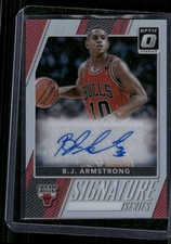 B.J. ARMSTRONG 2017-18 Panini Donruss Optic Signature Series Holo Prizm Auto
