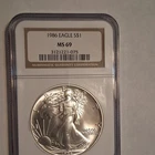 U.S. Mint 1986 American Silver Eagle 1 oz .999 Silver NGC MS 69