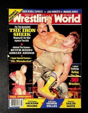 Wrestling World March 1987 The Iron Sheik Paul Orndorff Magazine Pinups