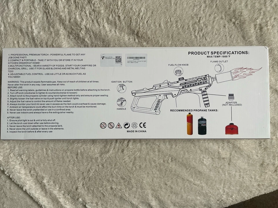 Multi Use Gas Torch. New Inbox. - Image 2 of 3