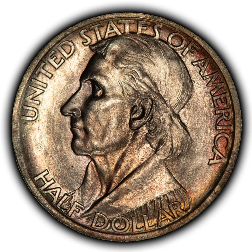 1936 50c Daniel Boone Commemorative Silver Half Dollar - BU - SKU-C1256 - Image 2 of 4