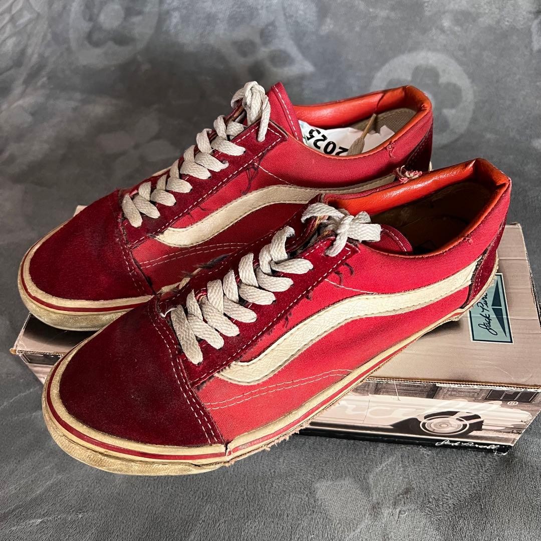 90's Vans Vintage Sneakers, Red, Made in USA | eBay