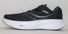 Saucony Women's Ride 15 Running Shoes, Black/White, 7 US - GENTLY USED 1