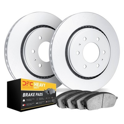 For Ford F-150 09 DFC Geospec Plain Front Brake Kit w Heavy Duty Brake Pads
