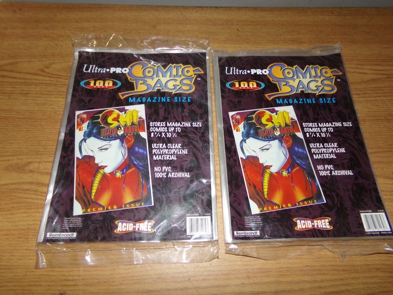 LT OF 2 SEALED BAGS (100 pks) UTRA PRO COMIC BOOK BAGS