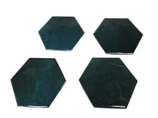 Green Ceramic Tile Hexagon Subway Marble Mosaic Vintage Mid Century Modern Retro