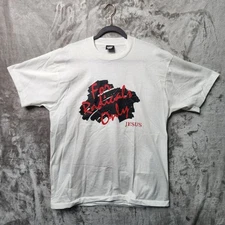 Screen Stars Best Vintage “For Radicals Only” Jesus Graphic Tee XL 50/50 USA