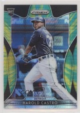 2019 Panini Prizm Tier III Green & Yellow Hyper Prizm Harold Castro #234 fm0