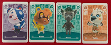 Animal Crossing Crossover amiibo Set Of Four Cece Viche Tulin Mineru Cards