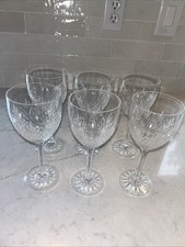 Set Of 6 Beautiful Edinburgh Crystal Tweed Pattern wine glasses Made In Scotland