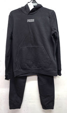 Puma Men's Black Sweatsuit Set, Hoodie Sweatpants - Size XLarge